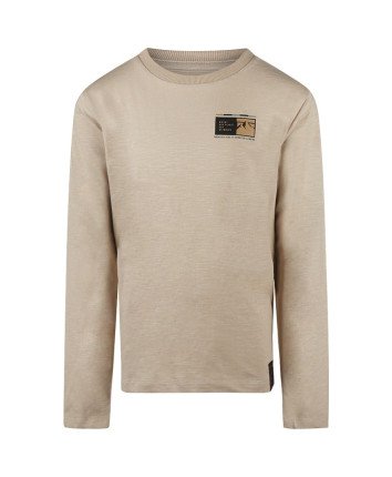 Tricou baieti cu maneca lunga O56161-1 Gri deschis