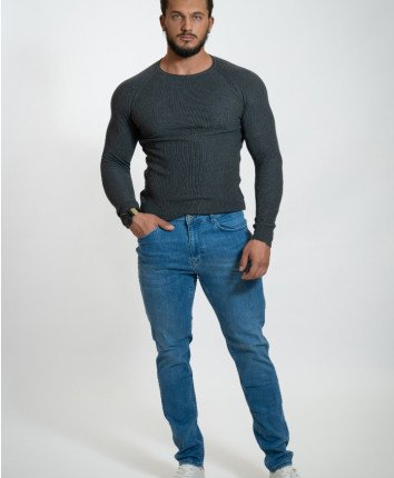 Pantaloni denim barbati 3460-06-02 Albastru deschis