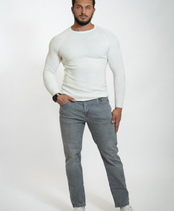 Pantaloni denim barbati 9260-13-03 Gri