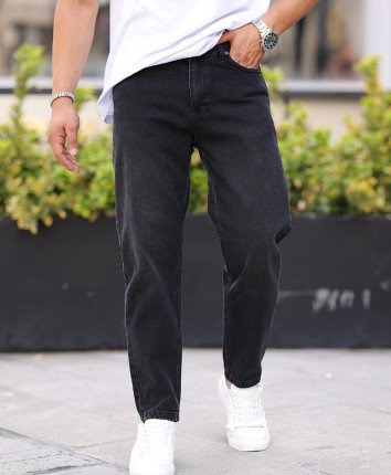 Pantaloni barbati denim 81001 Negru