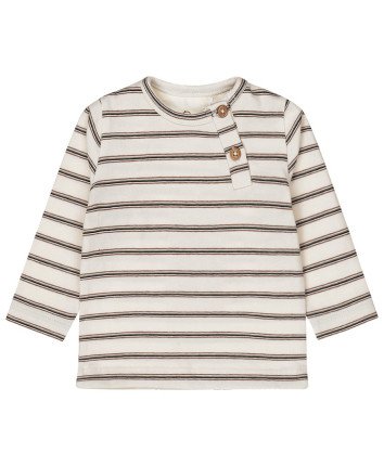 Tricou baieti cu maneca lunga WN1283 Ivory