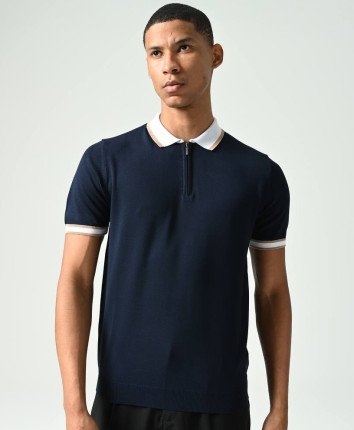 Tricou barbati 45141 Albastru inchis