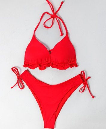 Costum de baie dame separat 3219 Rosu