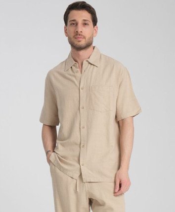 Cămașa bărbați 30069-03 Bej