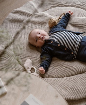 Set baby - tricou, cardigan, pantaloni WN1279 Albastru inchis