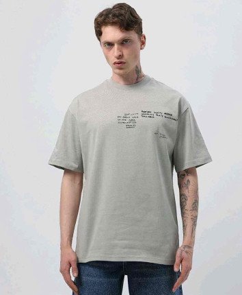 Tricou barbati 90597 Gri