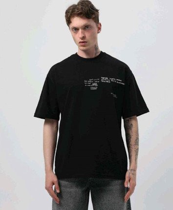 Tricou barbati 90597 Negru