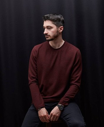 Hanorac barbati 235103 Cafeniu inchis