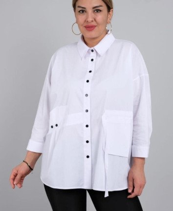 Camasa dame 8706 Alb