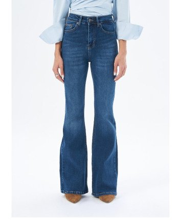 Pantaloni dame denim 52735 Albastru