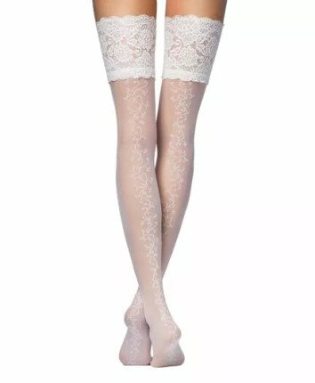 Ciorapi lung femei FANTASY GLORY Panna