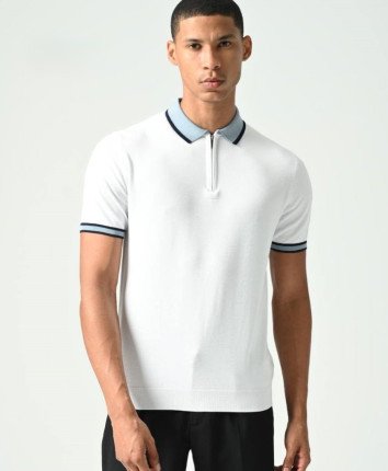 Tricou barbati 45141 Alb