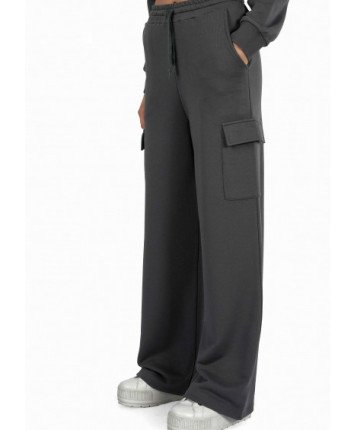 Pantaloni sport dame J8087 Gri închis